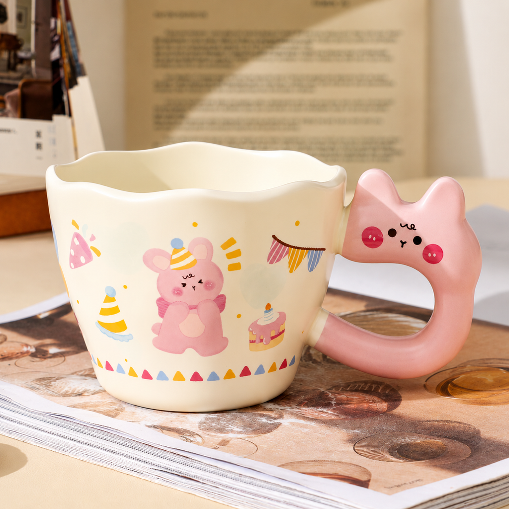 Cartoon Rabbit Ceramic Mug