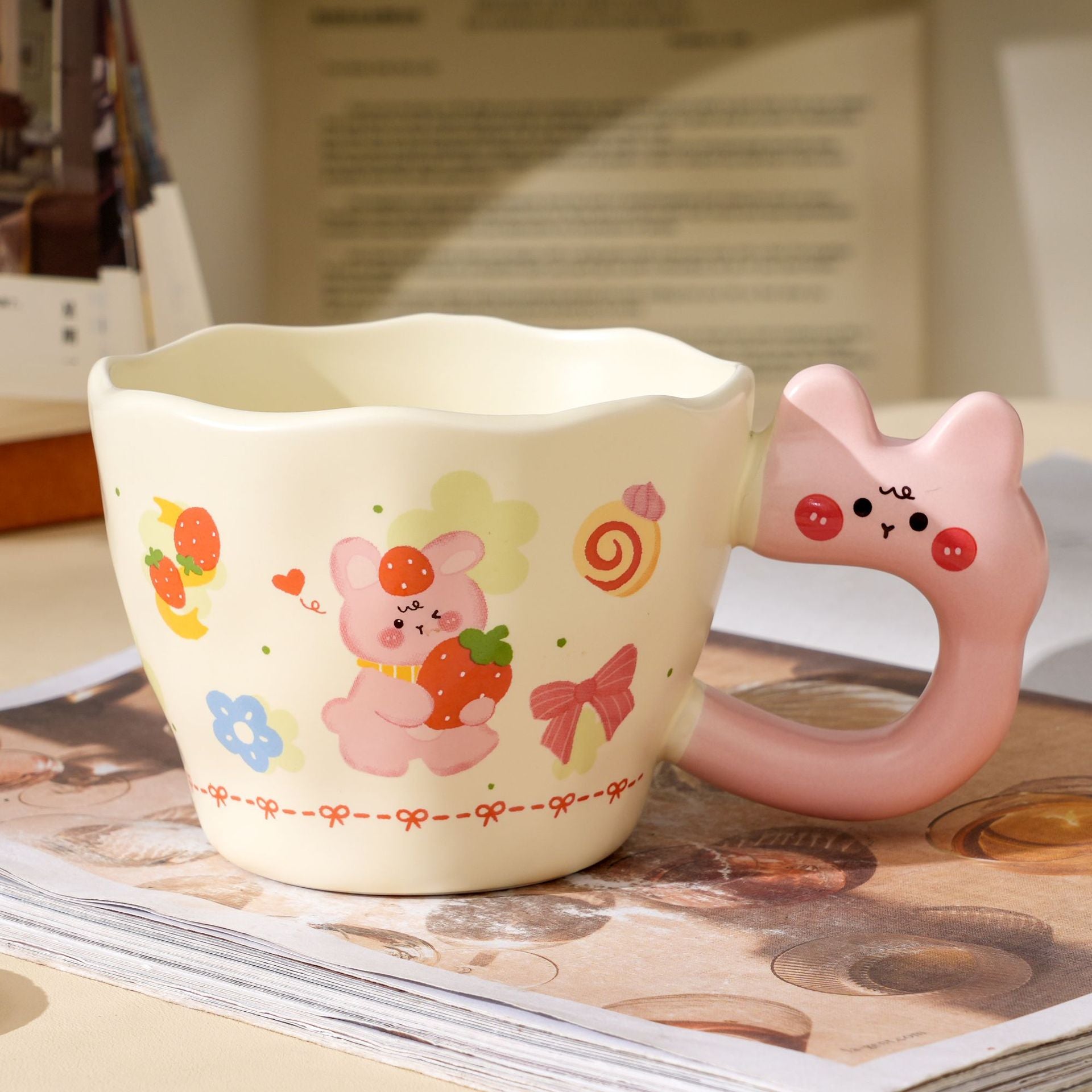 Cartoon Rabbit Ceramic Mug