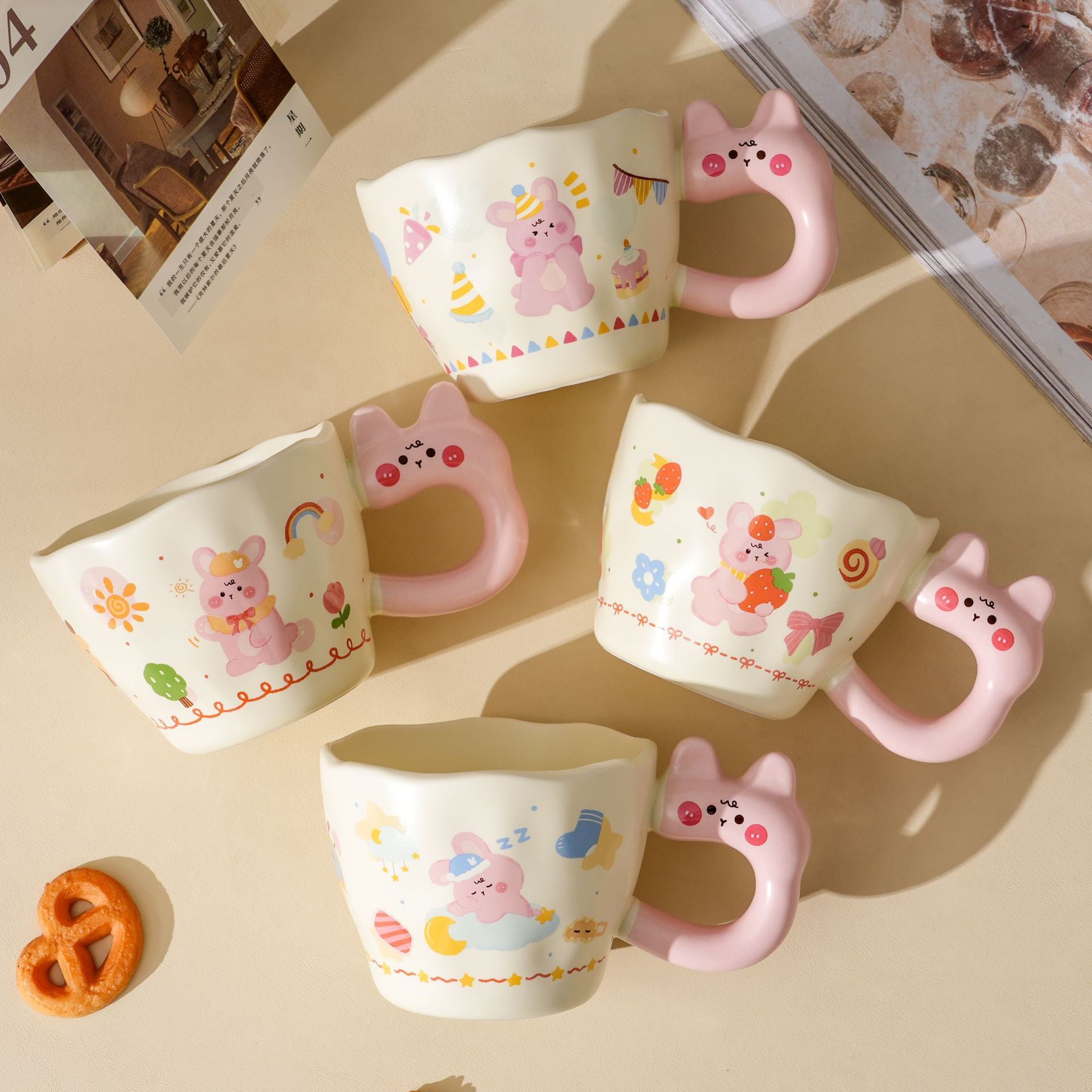 Cartoon Rabbit Ceramic Mug