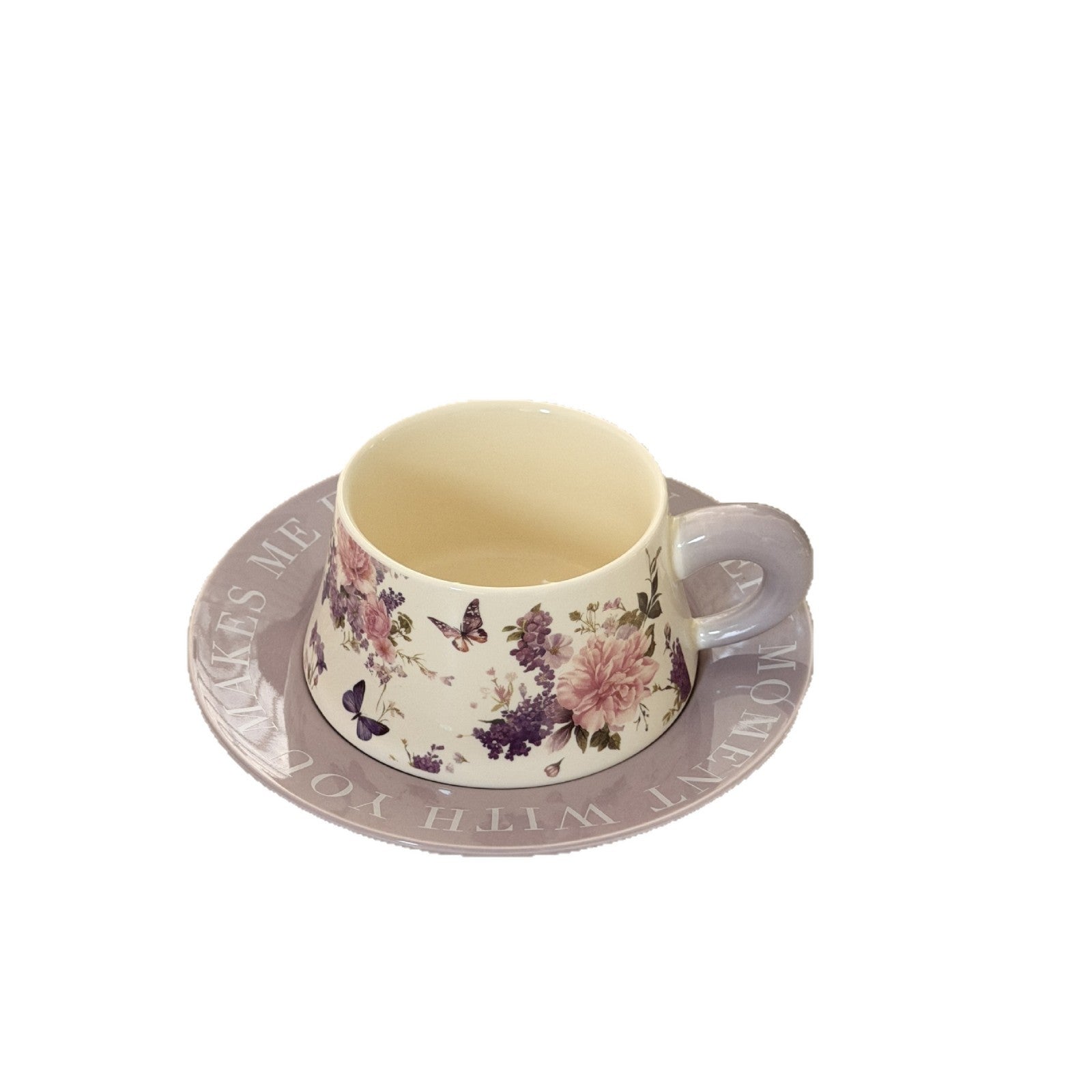 Peony Coffee Cup and Saucer Gift Set