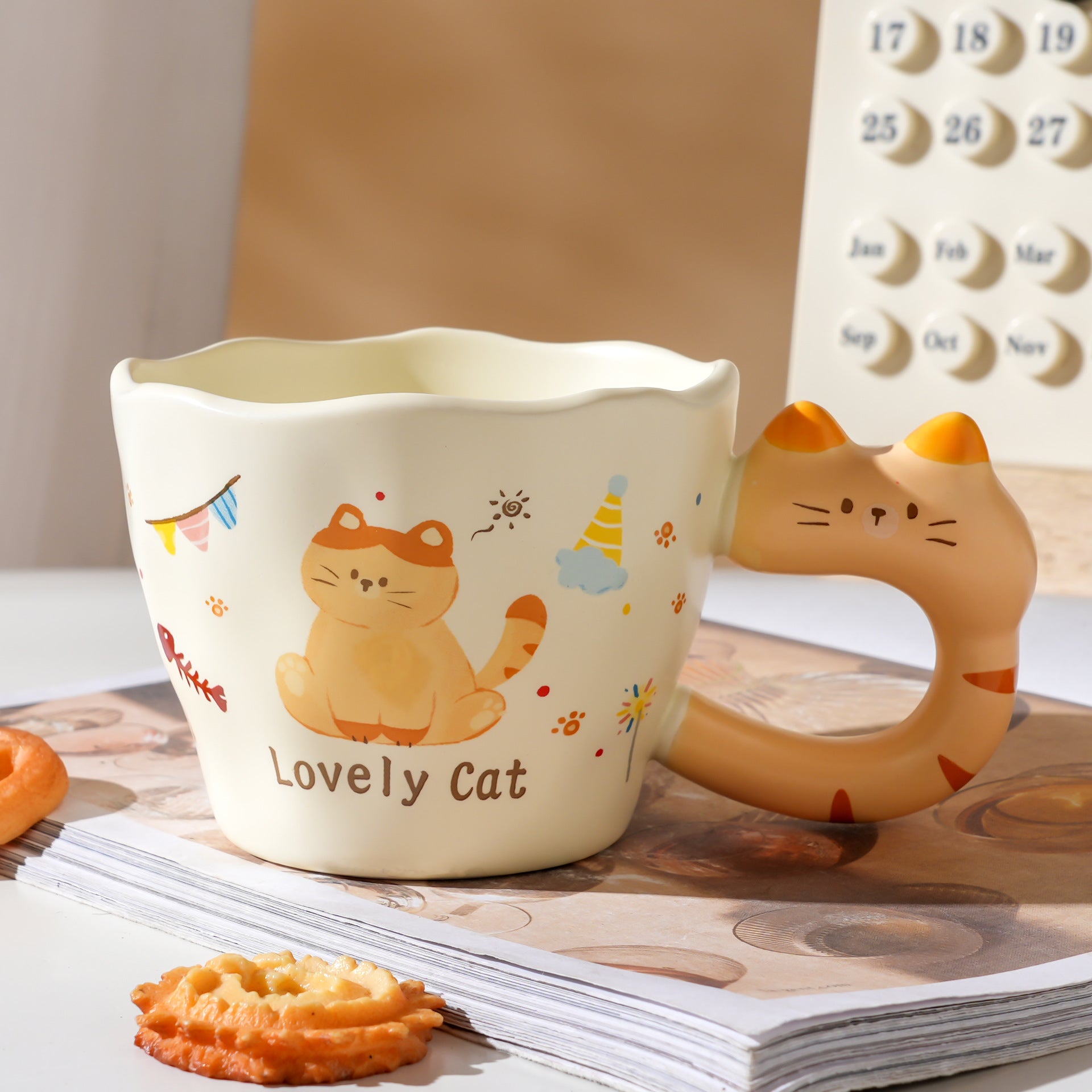 Cartoon Cat Ceramic Mug
