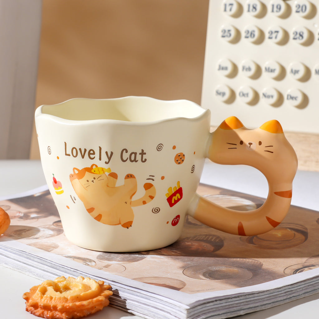 Cartoon Cat Ceramic Mug