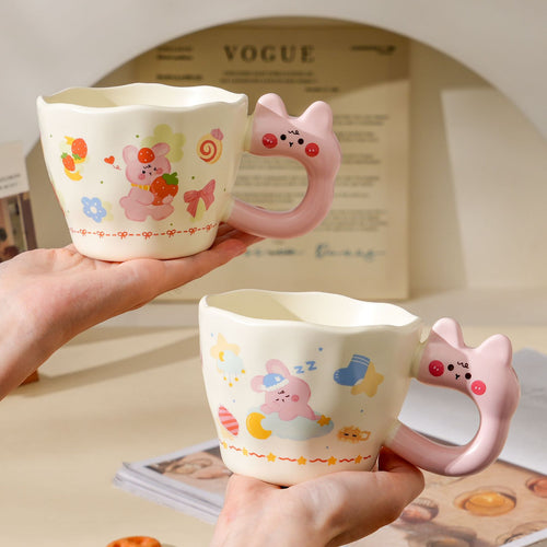 Cartoon Rabbit Ceramic Mug