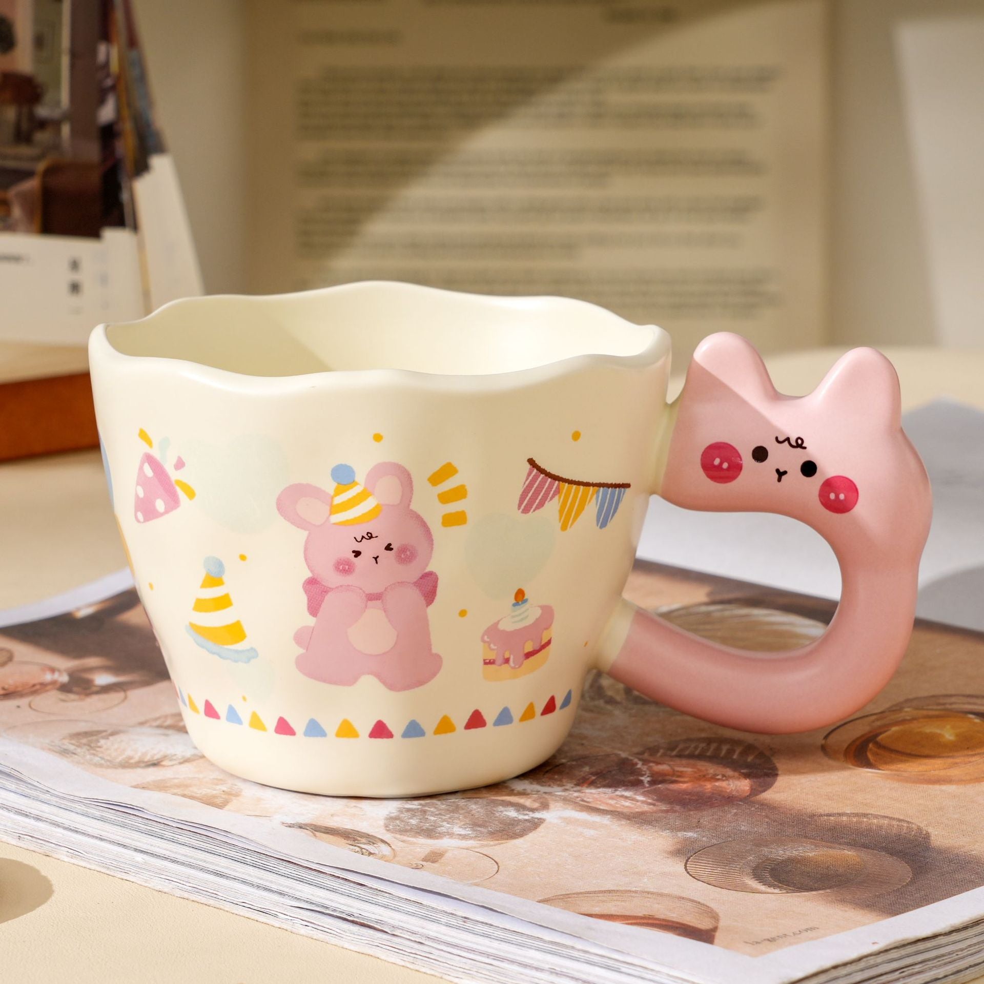 Cartoon Rabbit Ceramic Mug