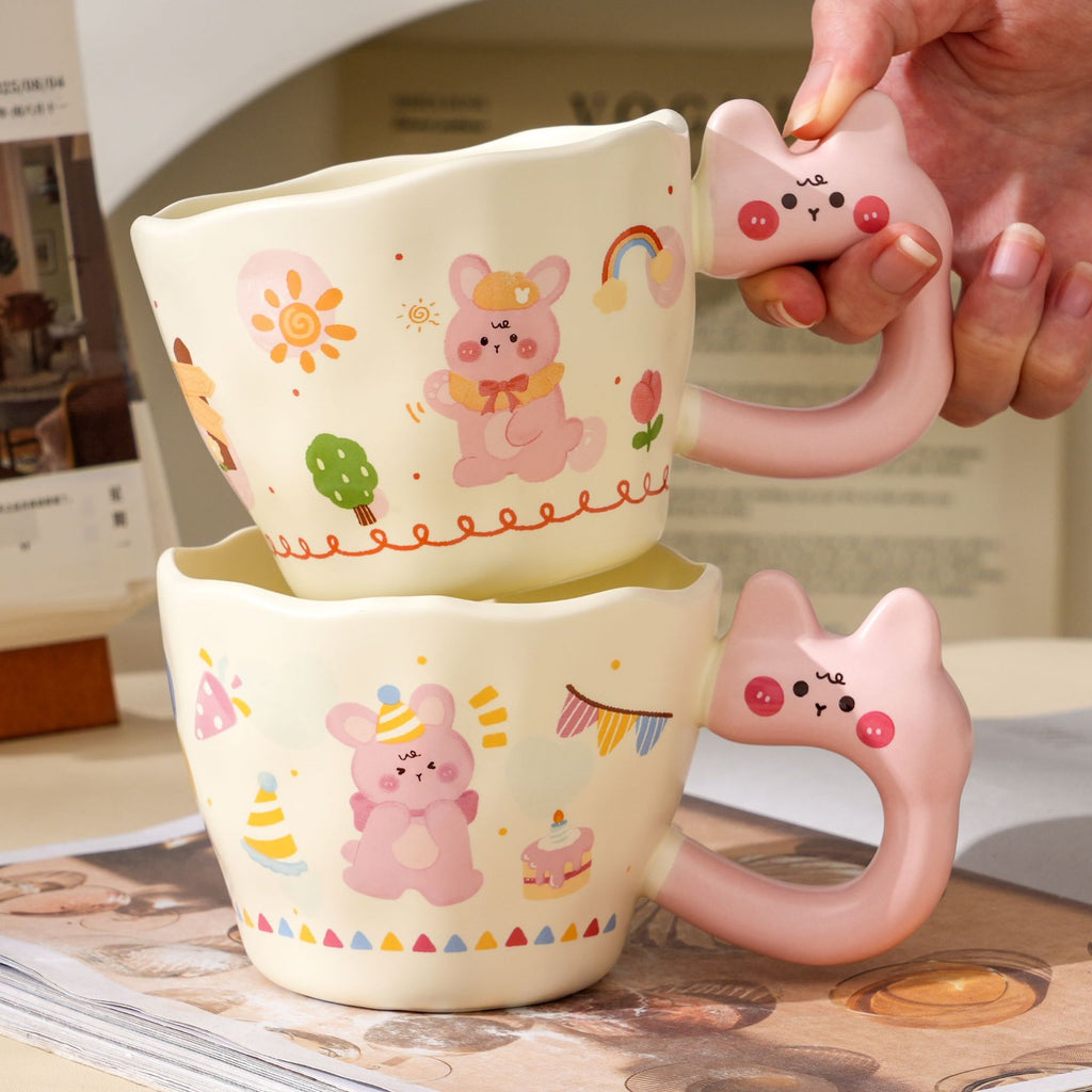 Cartoon Rabbit Ceramic Mug