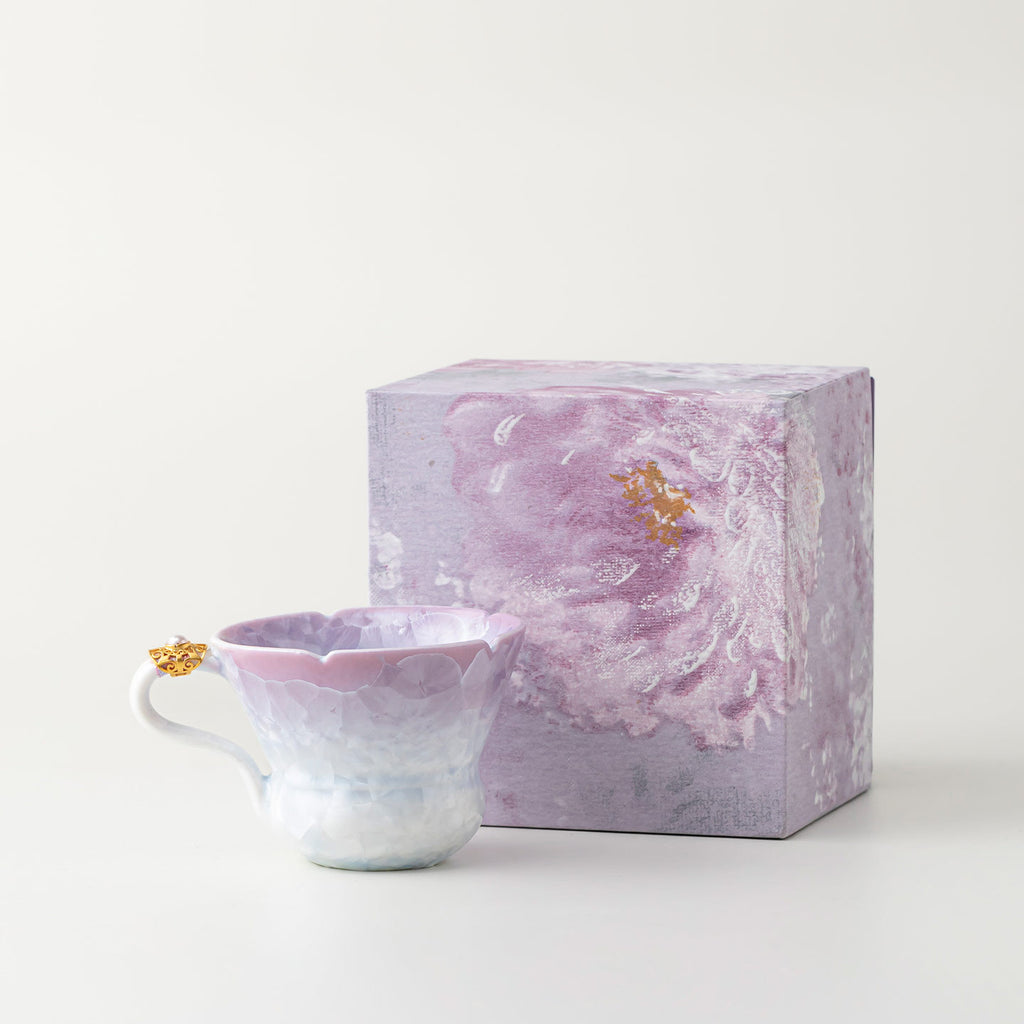 Copper Floral Ceramic Mug