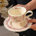 Ditsy Floral Coffee Cup and Saucer Set