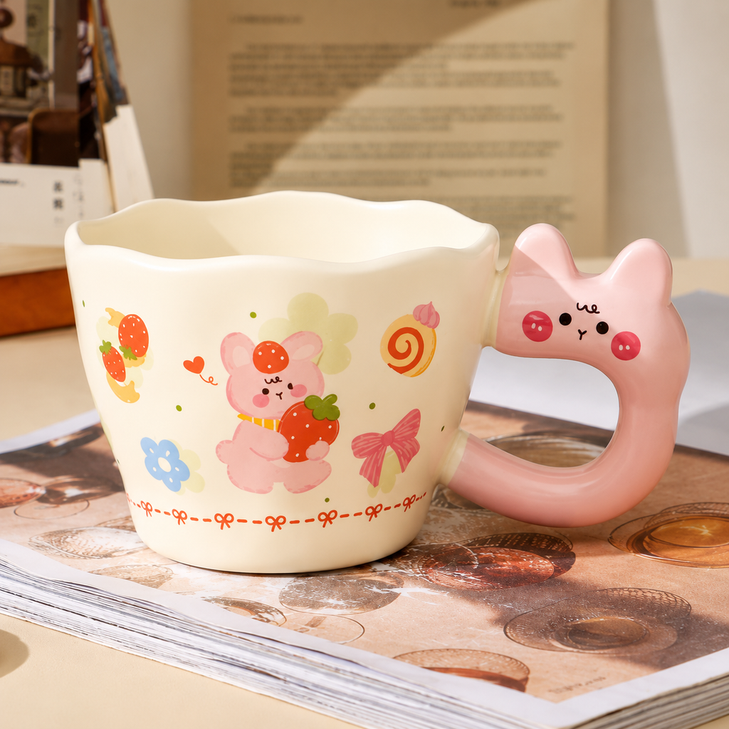 Cartoon Rabbit Ceramic Mug